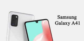 Galaxy A41 có màn hình giọt nước, cụm ba camera sau