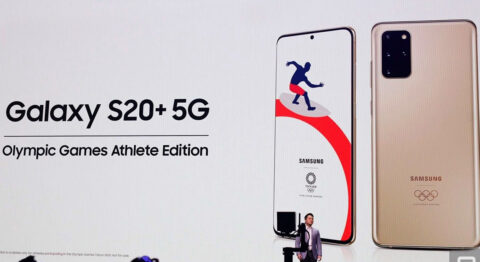 Samsung Galaxy S20 Plus 5G phiên bản Olympic Games Athlete 2020 lộ ảnh thực tế Galaxy S20+ 5G Olympic Games Athlete Edition