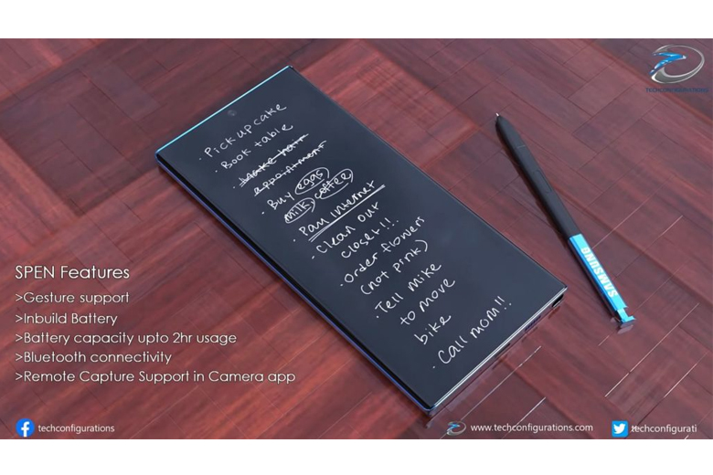 Galaxy Note 20 Ultra được hình dung sẽ có màn hình AMOLED 6.9 inch