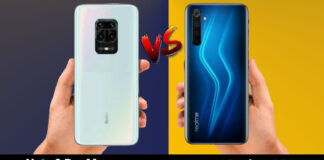 cover redmi note 9 pro max với realme 6 pro