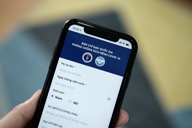 áp khai báo sức khỏe ncovi