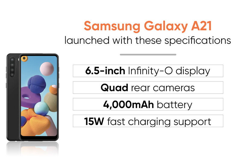 thông số kỹ thuật Samsung A21