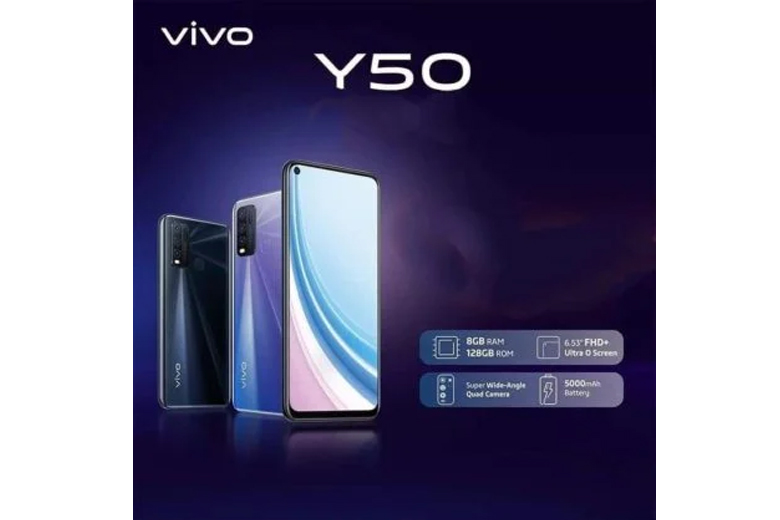 Vivo Y50 có thiết kế tuyệt đẹp