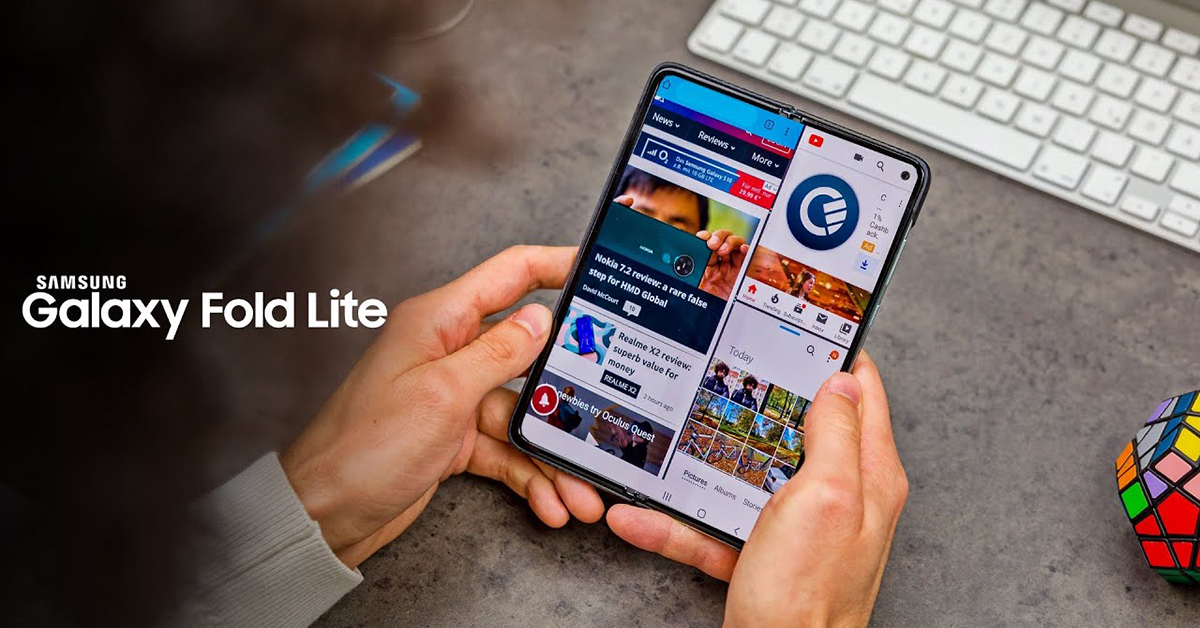 Samsung Galaxy Fold Lite hé lộ thiết kế và sẽ ra mắt vào tháng 8 năm nay