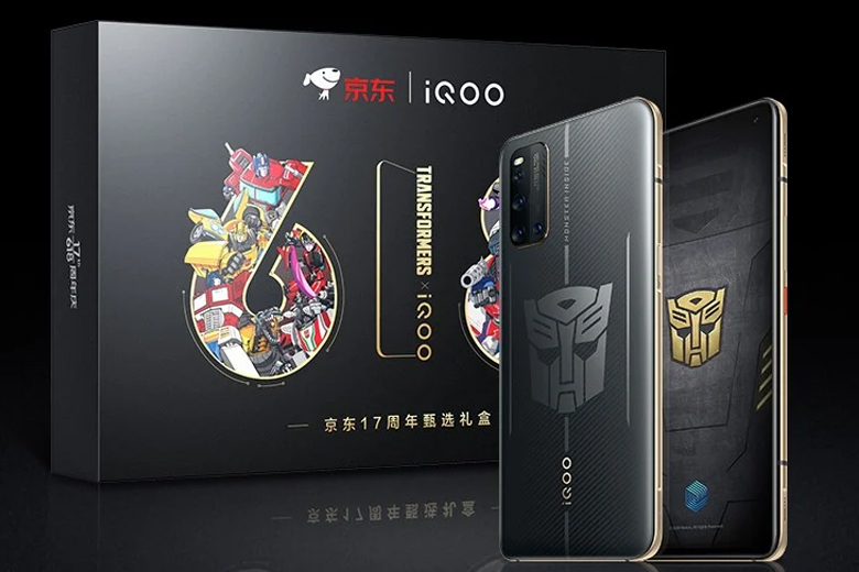 iQOO 3 5G Transformers Limited Edition xuất hiện logo Autobots ở mặt lưng