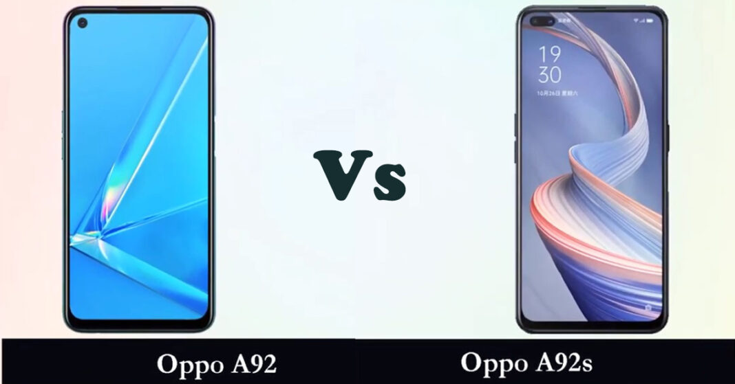 oppo a92 với oppo a92s