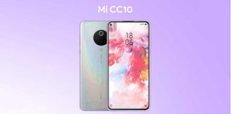 Kính bảo vệ màn hình của Xiaomi Mi CC10 được liệt kê trực tuyến với màn hình đục lỗ