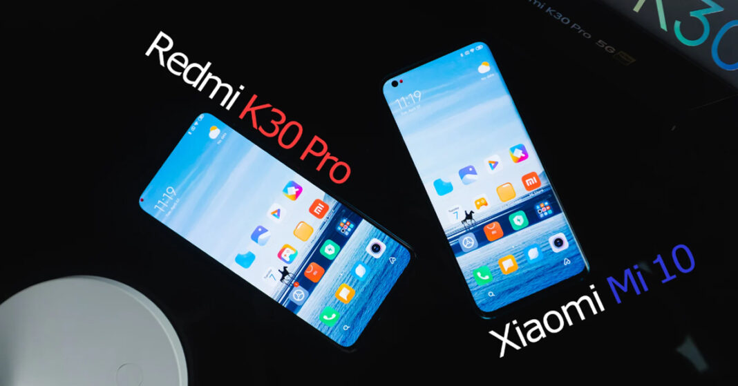 redmi k30 pro với mi 10