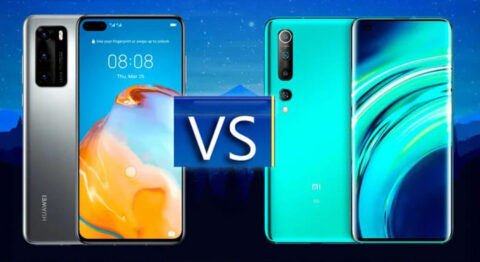xiaomi mi 10 với Huawei p40