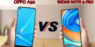 Oppo A92 vs Redmi Note 9 Pro