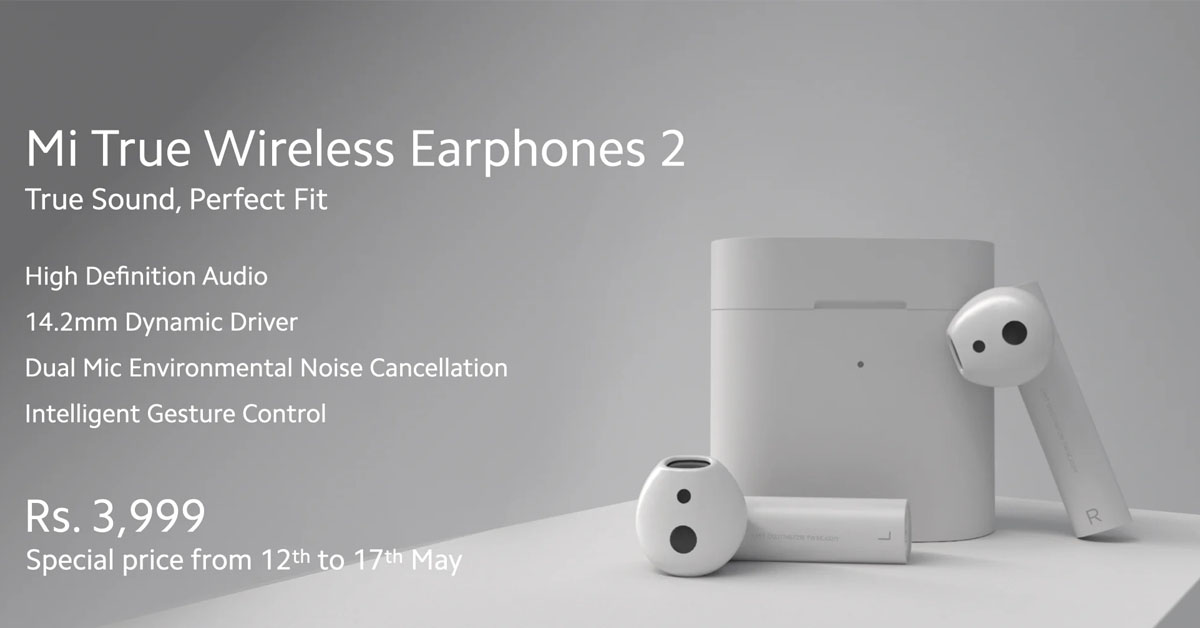 Sự trở lại của tai nghe Bluetooth Mi True Wireless Earphones 2 tại Ấn Độ