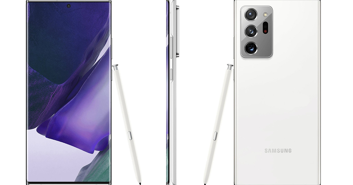 Galaxy Note 20 Ultra rò rỉ hình ảnh kết xuất với các tùy chọn màu sắc khác nhau