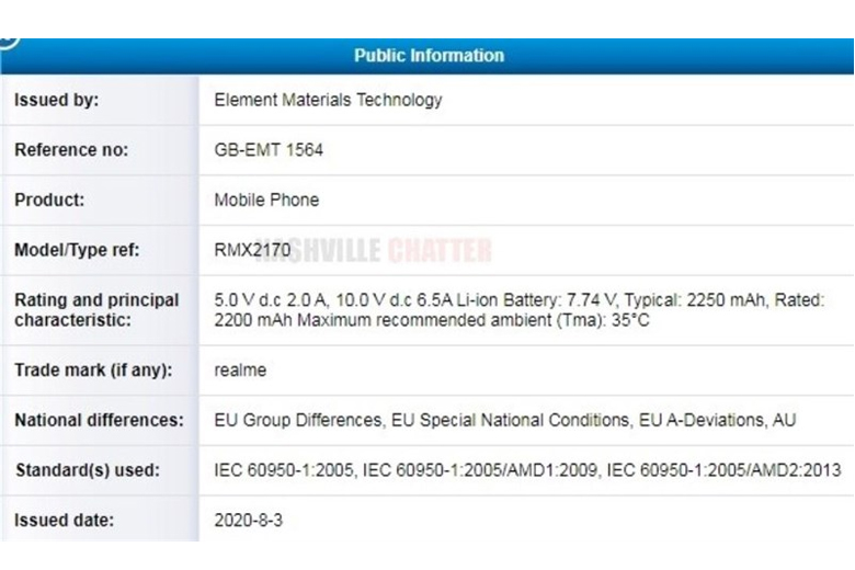 Realme X3 Pro đạt chứng chứng chỉ TUV với pin kép, hỗ trợ sạc nhanh 65W