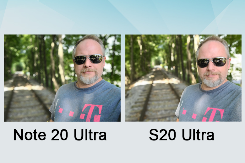 So sánh camera Samsung Galaxy Note 20 Ultra và Galaxy S20 Ultra selfie chân dung