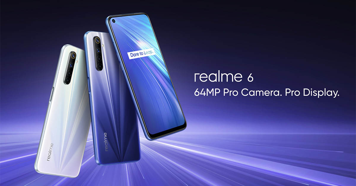 Realme 6 Pro, Realme 5 Pro và Realme C3 xuất hiện các màu sắc huyền thoại
