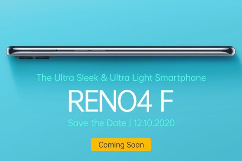 OPPO Reno 4F sẽ ra mắt vào ngày 12/10 với thiết kế cực đẹp