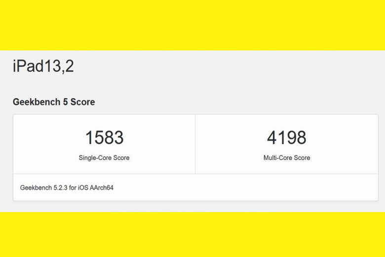 Chipset A14 Bionic đạt điểm cao trong bài test hiệu năng của Geekbench 5