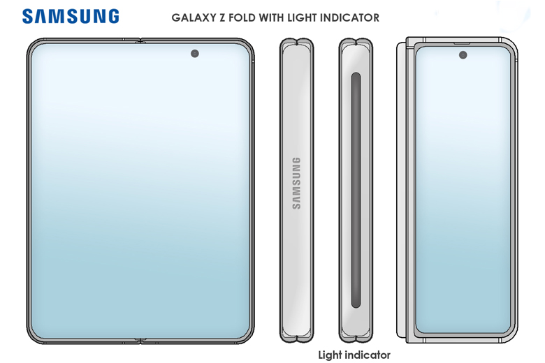 Galaxy Z Fold trong tương lai được trang bị đèn LED RGB trên bản lề