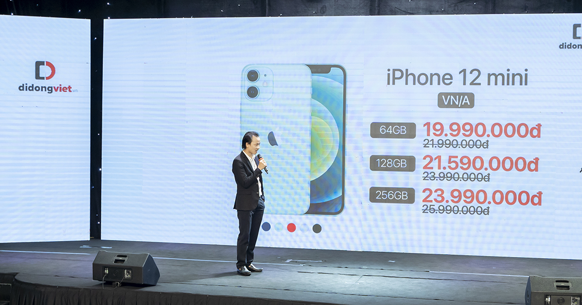 Mở bán iPhone 12 series VN/A tại Di Động Việt, giá từ 19,99 triệu đồng