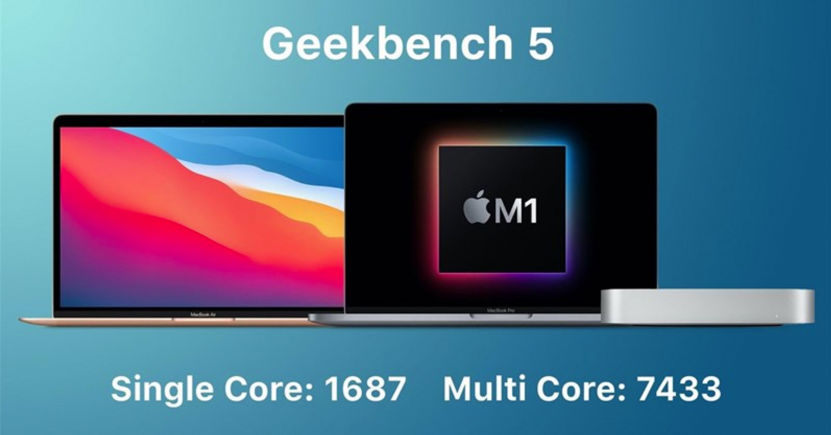 MacBook Air với chip M1 đánh bại Mac Pro năm 2019 chip Intel i9 trên Geekbench