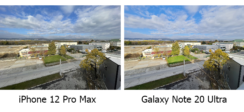 So sánh ảnh chụp iPhone 12 Pro Max vs Galaxy Note 20 Ultra