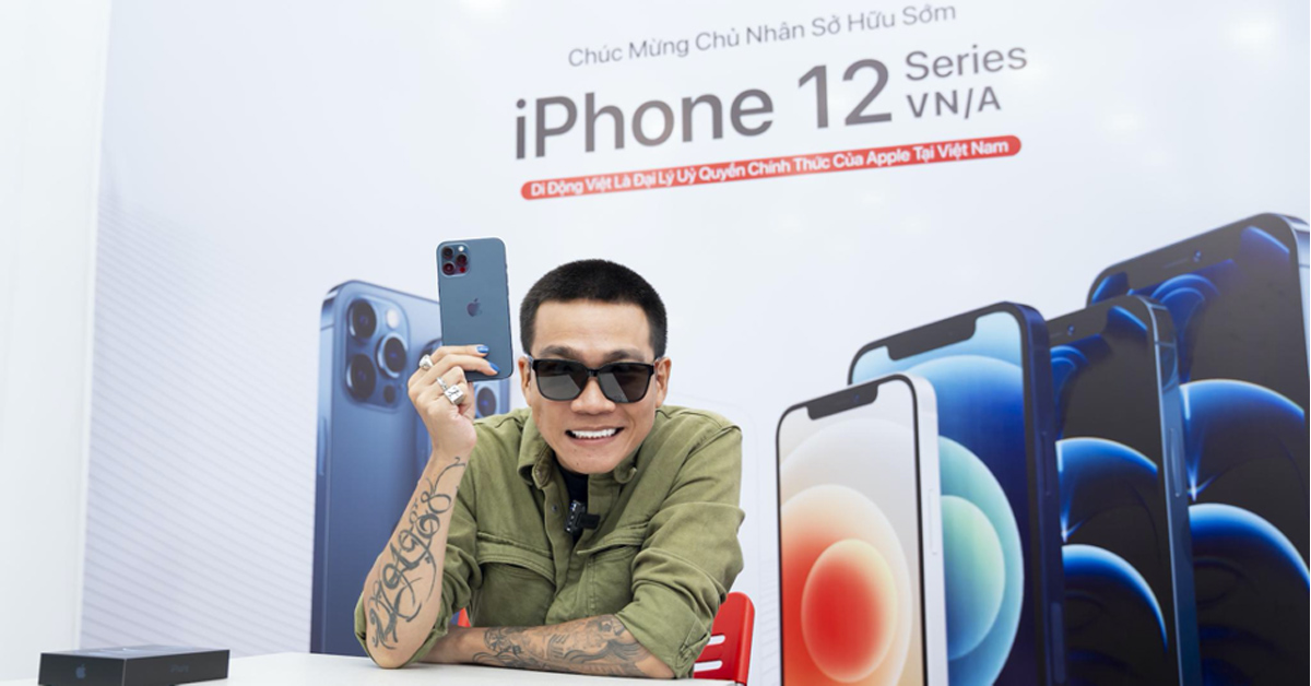 Wowy sở hữu iPhone 12 Pro Max VN/A đầu tiên tại Di Động Việt