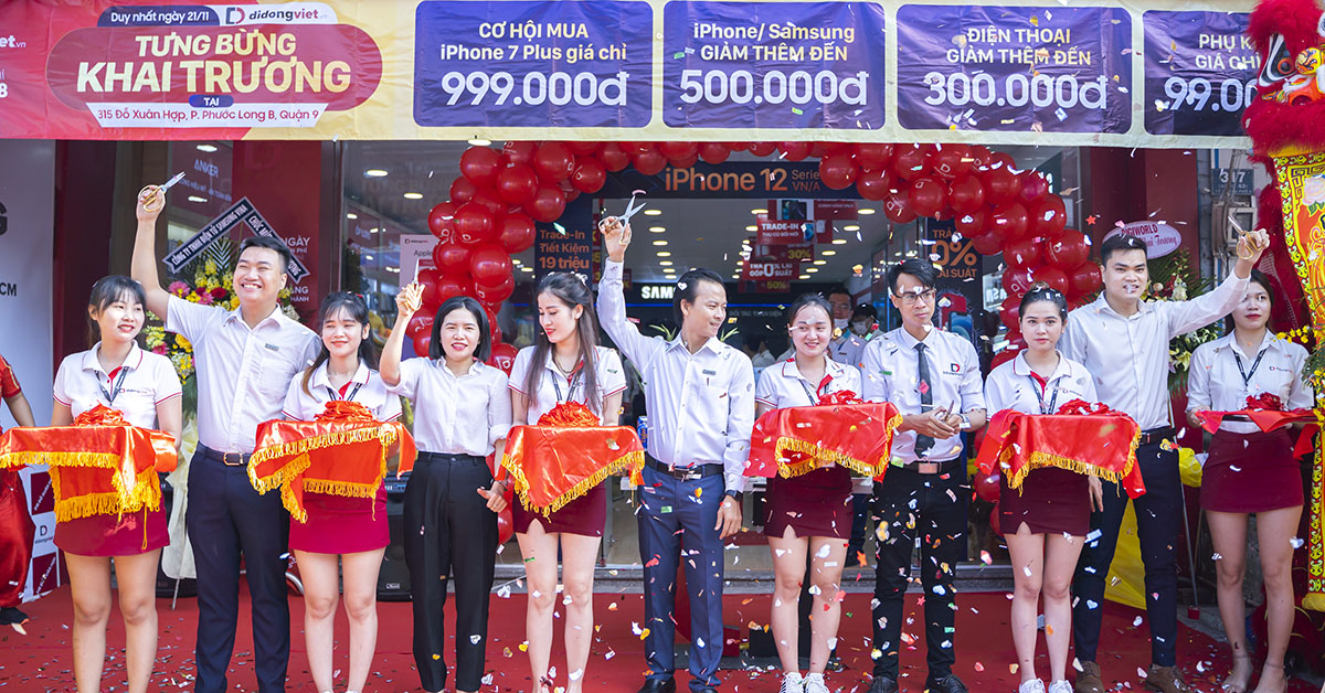 Di Động Việt tưng bừng khai trương cửa hàng mới tại 315 Đỗ Xuân Hợp, Quận 9