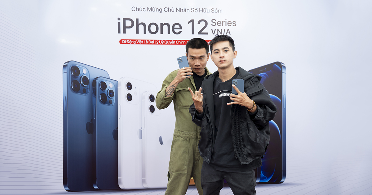 Wowy mua tặng Lăng LD iPhone 12 Pro Max tại Di Động Việt ngay ngày đầu mở bán