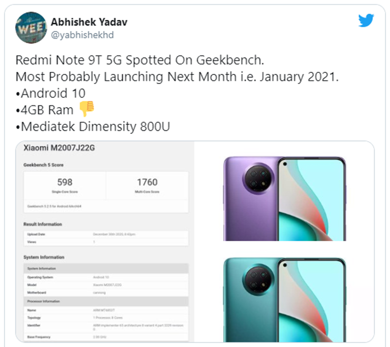 ro-ri-tu-abhishek yadav-ve-redmi-note-9t-5g-didongviet