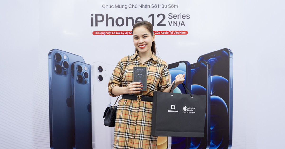 Ca sĩ Giang Hồng Ngọc một lần nữa ghé thăm Di Động Việt và sắm iPhone 12 Pro Max