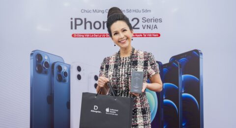 Diễn viên Diễm My Trade-in thu cũ đổi mới iPhone 12 Pro tại Di Động Việt