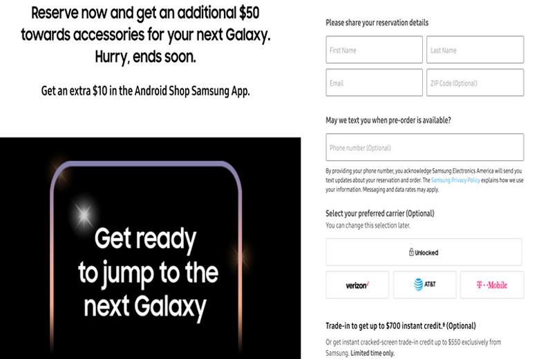 Samsung Galaxy S21 đã bắt đầu cho đặt trước tại Mỹ