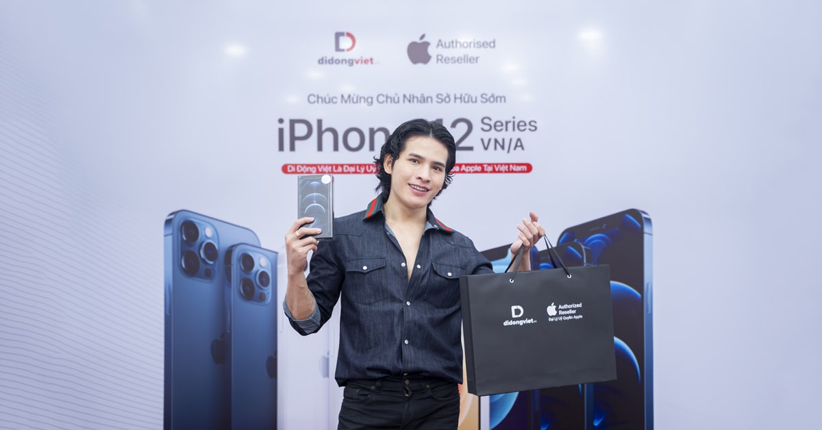 Ca sĩ Quốc Thiên sở hữu iPhone 12 Pro Max 256GB tại Di Động Việt