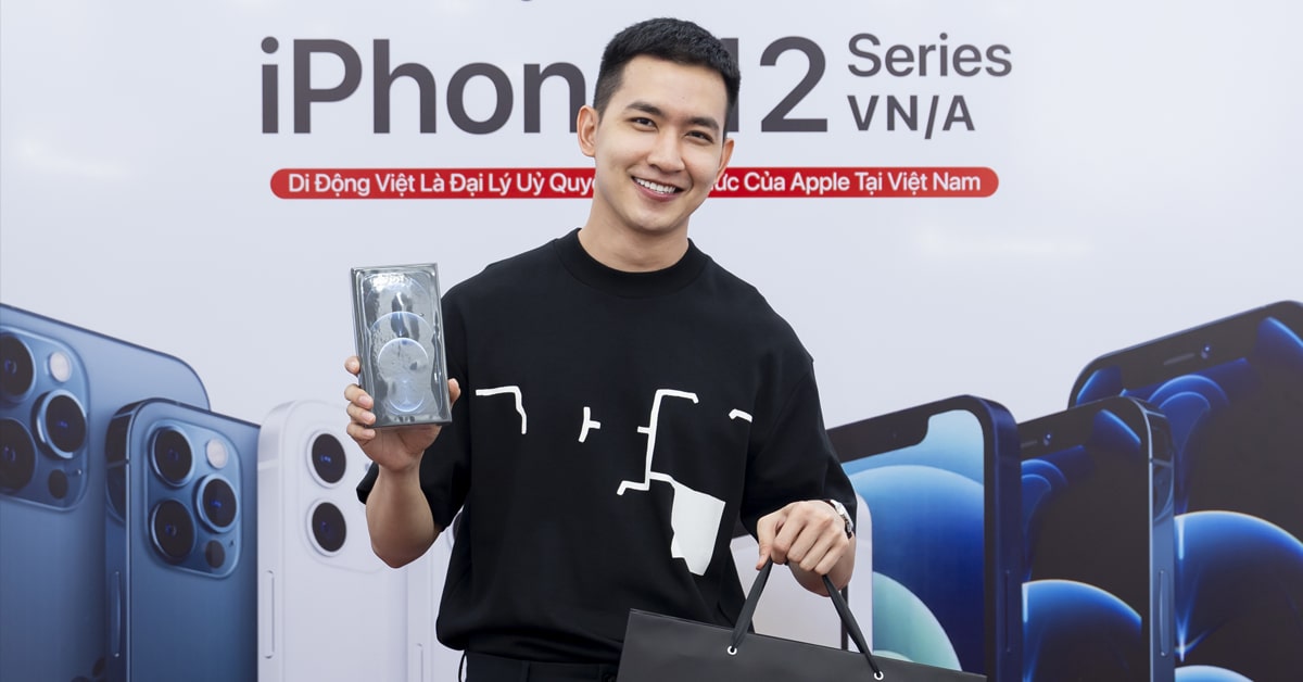 Diễn viên, người mẫu Võ Cảnh sắm iPhone 12 Pro Max tại Di Động Việt