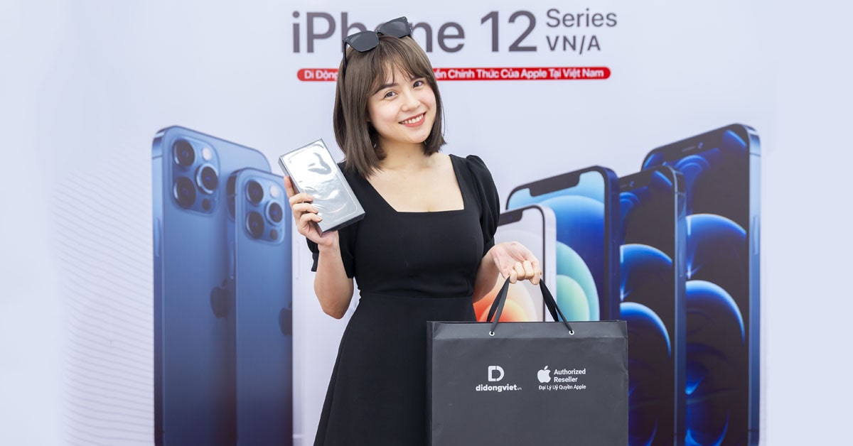 Ca sĩ Thái Trinh lựa chọn Trade-in thu cũ đổi mới iPhone 12 series tại Di Động Việt