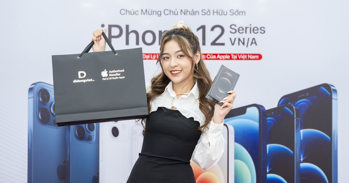 Hotgirl “Bắp cần bơ” Trần Thanh Tâm sắm iPhone 12 Pro Max tại Di Động Việt