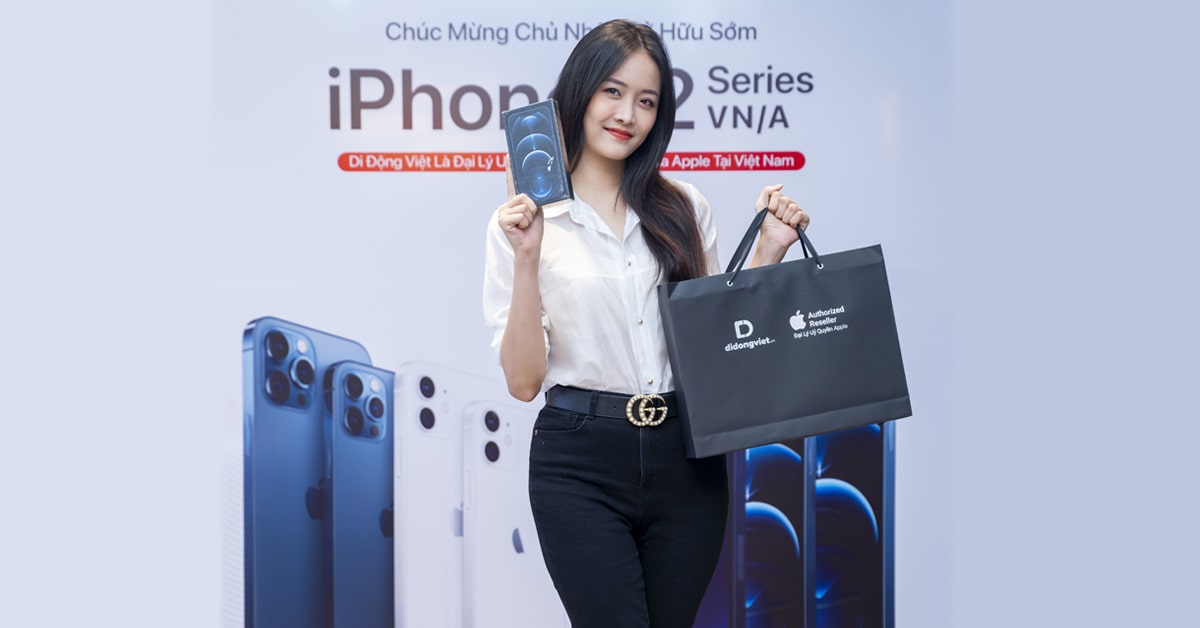 Diễn viên, người mẫu Trương Mỹ Nhân lựa chọn sắm iPhone 12 Pro Max tại Di Động Việt