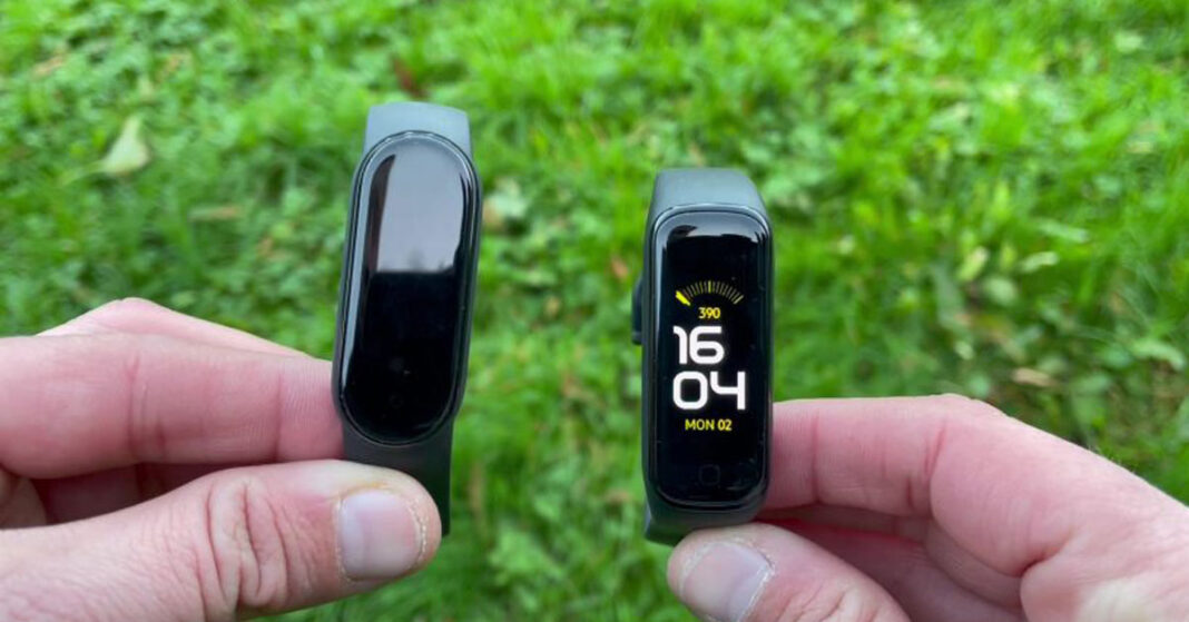 so sánh mi band 5 với fit 2