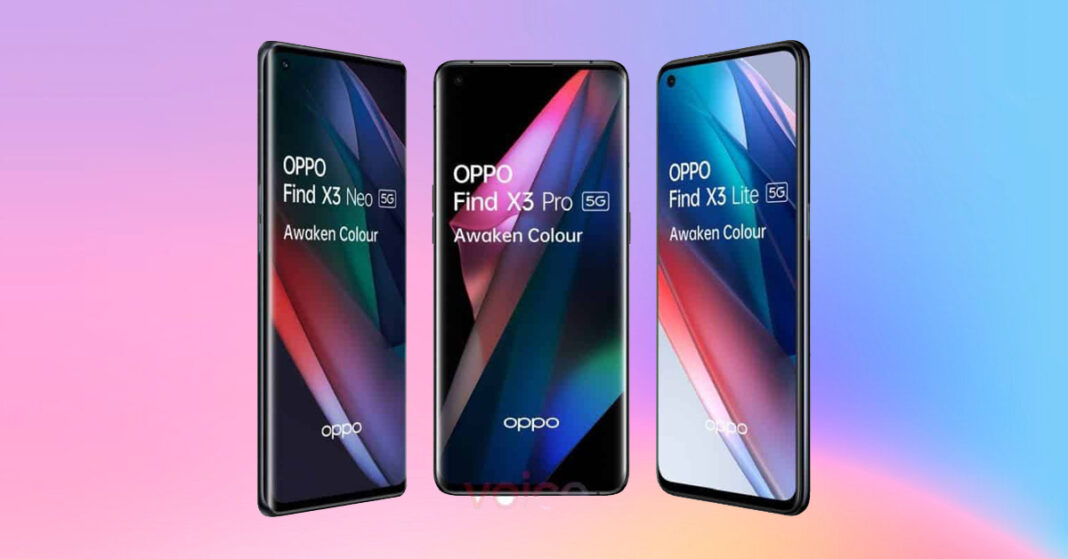 OPPO Find X3 Pro, Neo và Lite đã xuất hiện hình ảnh render chi tiết