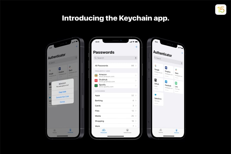 Keychain iOS 15 didongviet