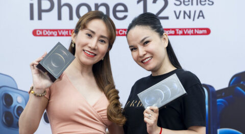 Ca sĩ Thu Ngọc cùng ca sĩ Ngọc Châu lên đời iPhone 12 Pro Max tại Di Động Việt iphone 12 pro max