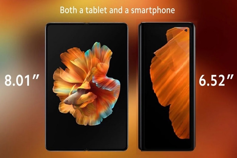 Xiaomi đã quyết định tỷ lệ khung hình 4:3 cho màn hình bên trong trong khi màn hình bên ngoài có tỷ lệ khung hình 27:9.