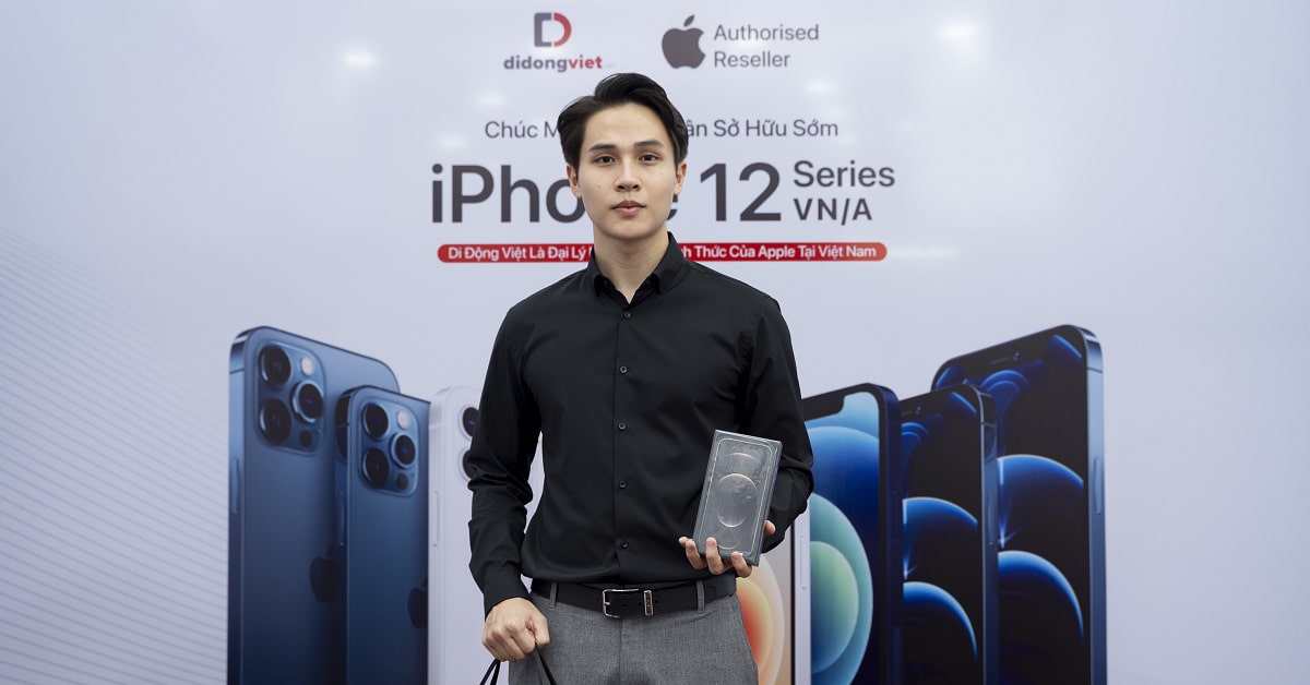 Người mẫu Trần Duy Anh chọn mua iPhone 12 Pro Max tại Di Động Việt
