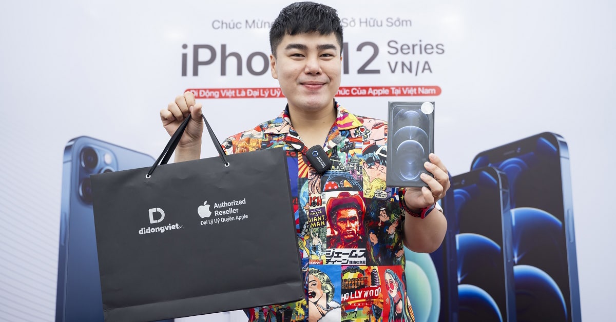Ca sĩ Nguyễn Đình Vũ tiếp tục chọn mua iPhone 12 Pro Max tại Di Động Việt