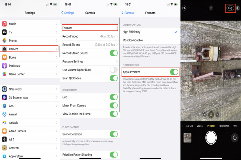 Cách chụp và chỉnh sửa ProRAW trên iPhone 12 Pro