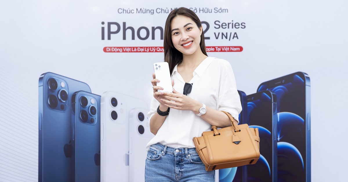 Hoa khôi Trương Diệu Ngọc sắm iPhone 12 Pro Max tại Di Động Việt