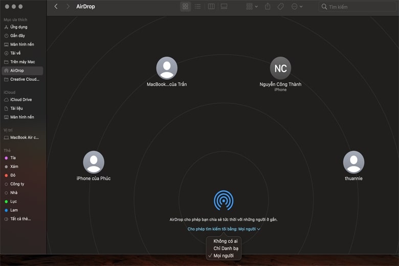 AirDrop Macbook Didongviet