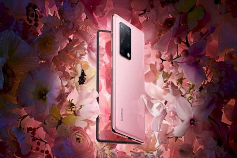 Thiết kế design hoa hồng bắt mắt của Huawei Mate X2