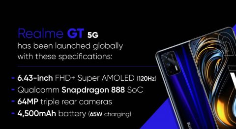 Realme GT 5G ra mắt với giá 10.2 triệu, chạy chip cao cấp Snapdragon 888, màn hình khủng AMOLED 120 Hz Realme GT 5G