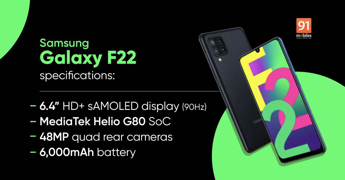 Tất tần tật về Galaxy F22: Ngày ra mắt, giá bán dự kiến tại Ấn Độ, thông số kỹ thuật và hơn thế nữa